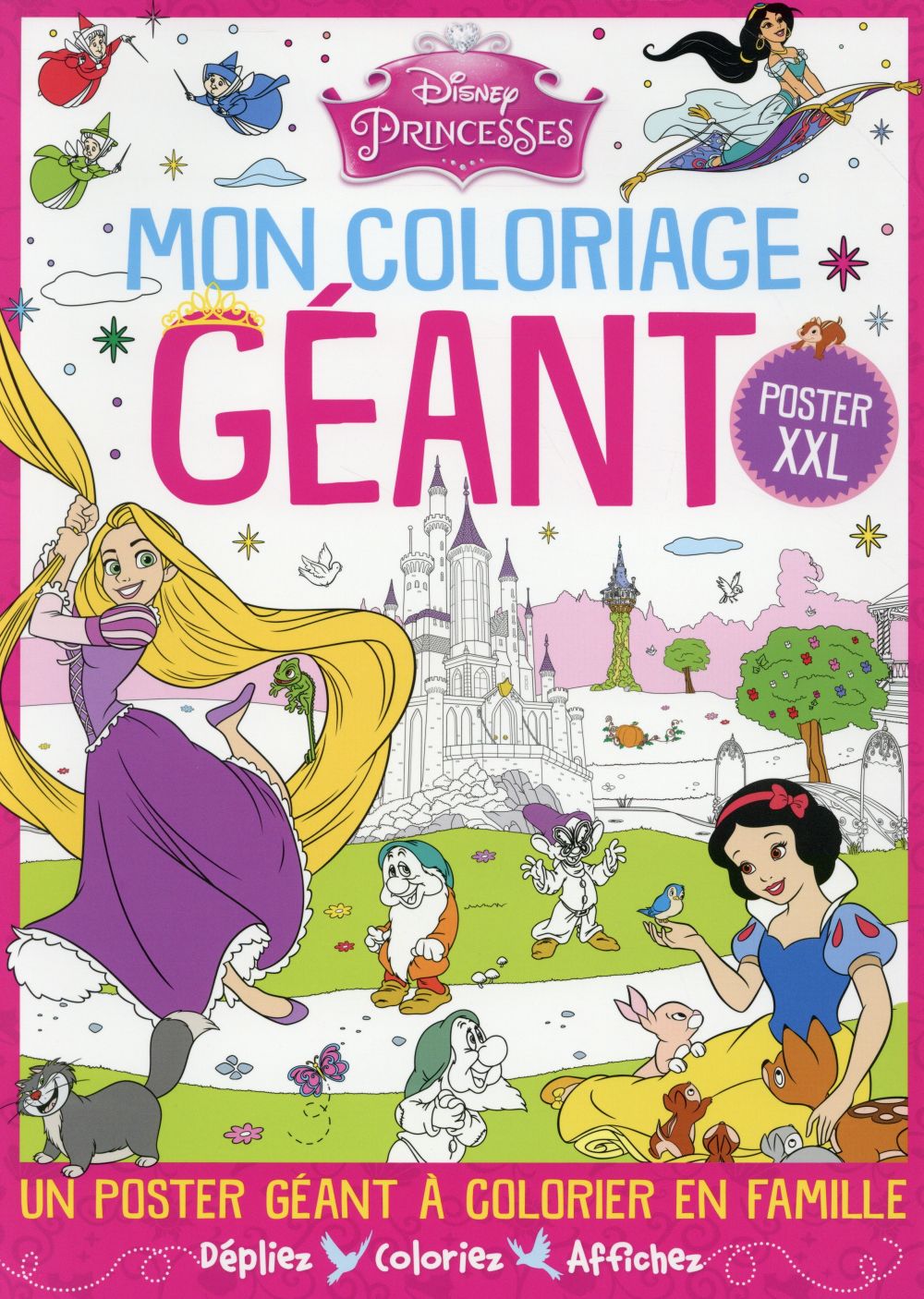 Mon coloriage géant ; princesses