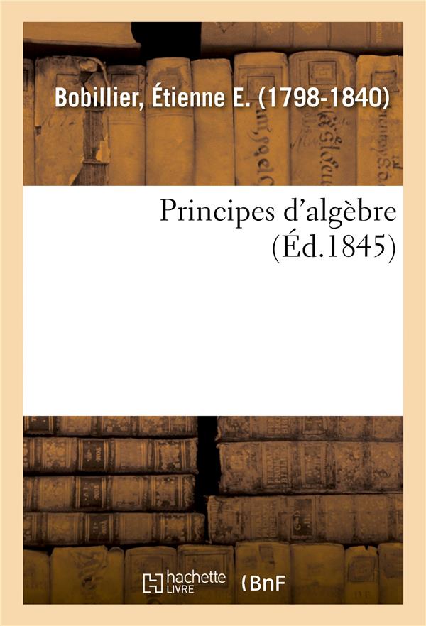 Principes d'algèbre