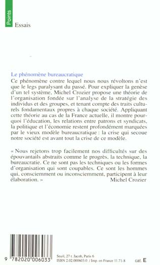 Le phénomène bureaucratique