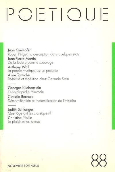 POETIQUE n.88
