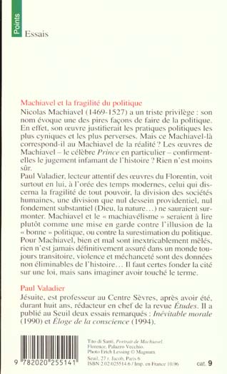 Machiavel et la fragilite du politique