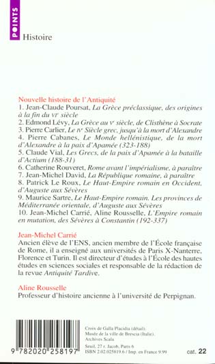 Nouvelle histoire de l'Antiquité Tome 10 : L'Empire romain en mutation, des Sévères à Constantin (192-337)