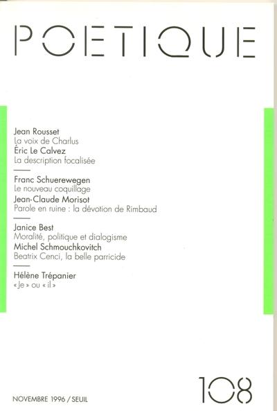 Poetique, n 108