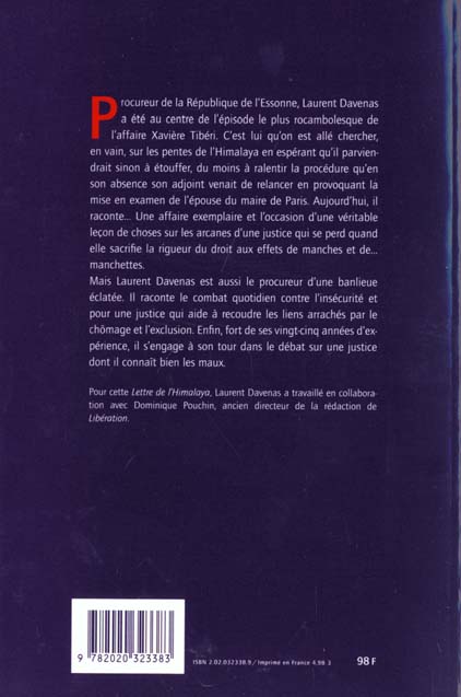 Lettre de l'himalaya a ceux qui jugent et a ceux qui sont juges