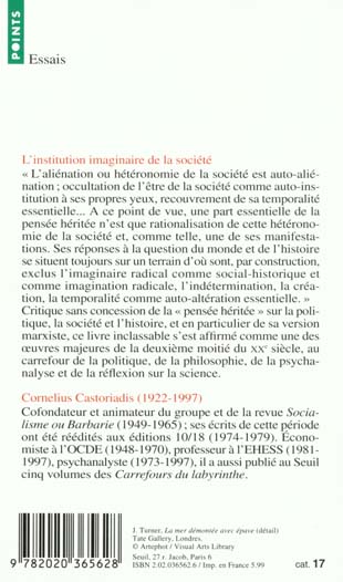 L'institution imaginaire de la société