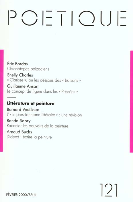 Revue poétique n.121 : poetique n.121