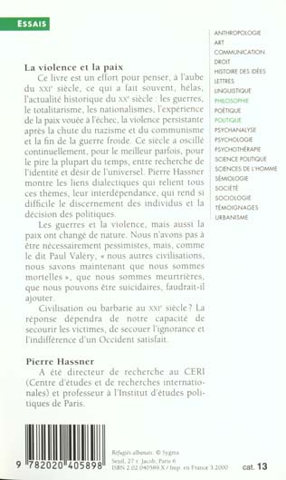 La violence et la paix
