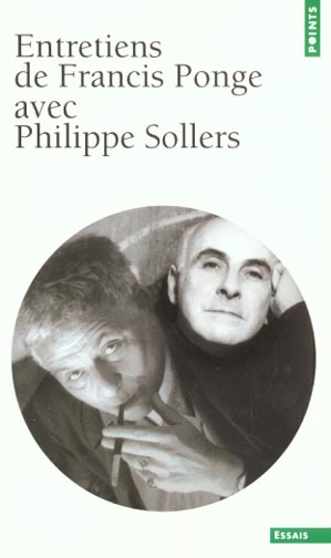 Entretiens avec francis ponge