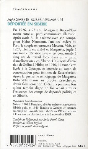 Déportée en Sibérie ; prisonnière de Staline et d'Hitler Tome 1