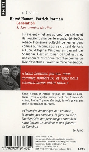 Génération Tome 1 ; les années de rêve
