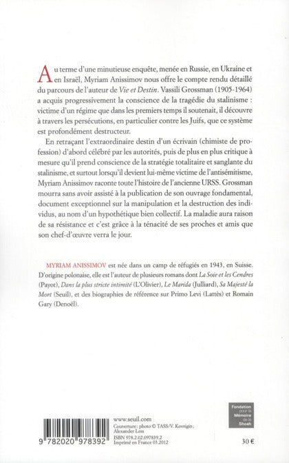 Vassili Grossman ; un écrivain de combat