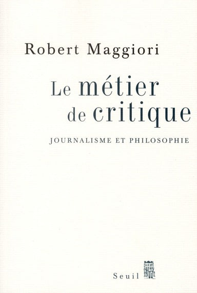 Le métier de critique ; journalisme et philosophie - flash vidéo