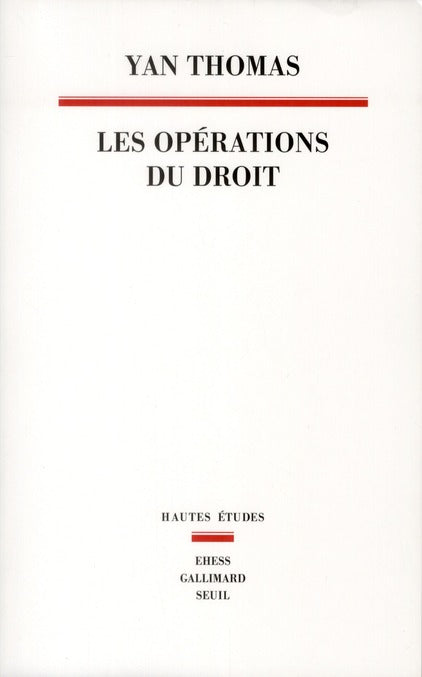 Les opérations du droit