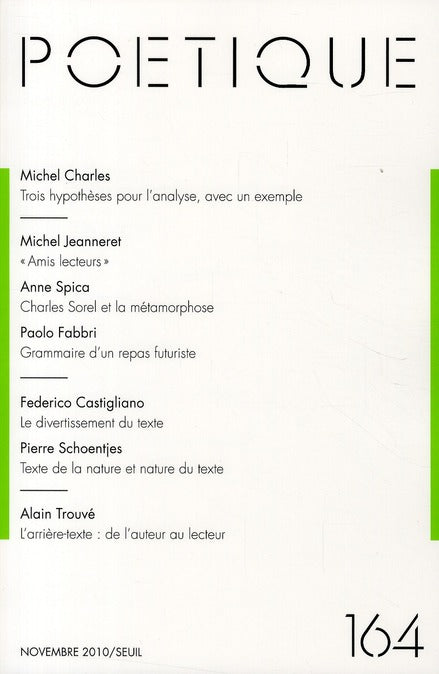 Revue poétique n.164