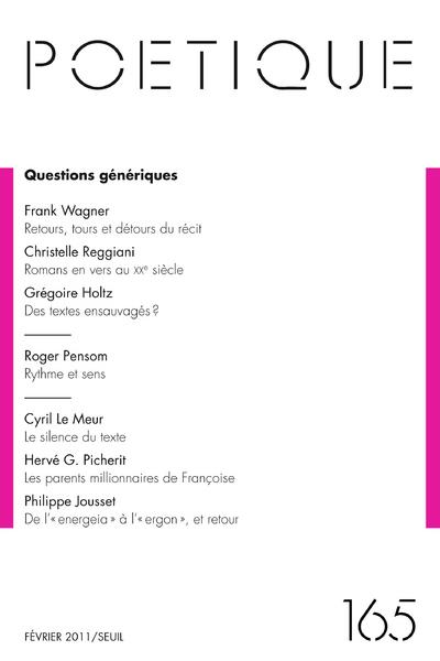 Revue poétique n.165