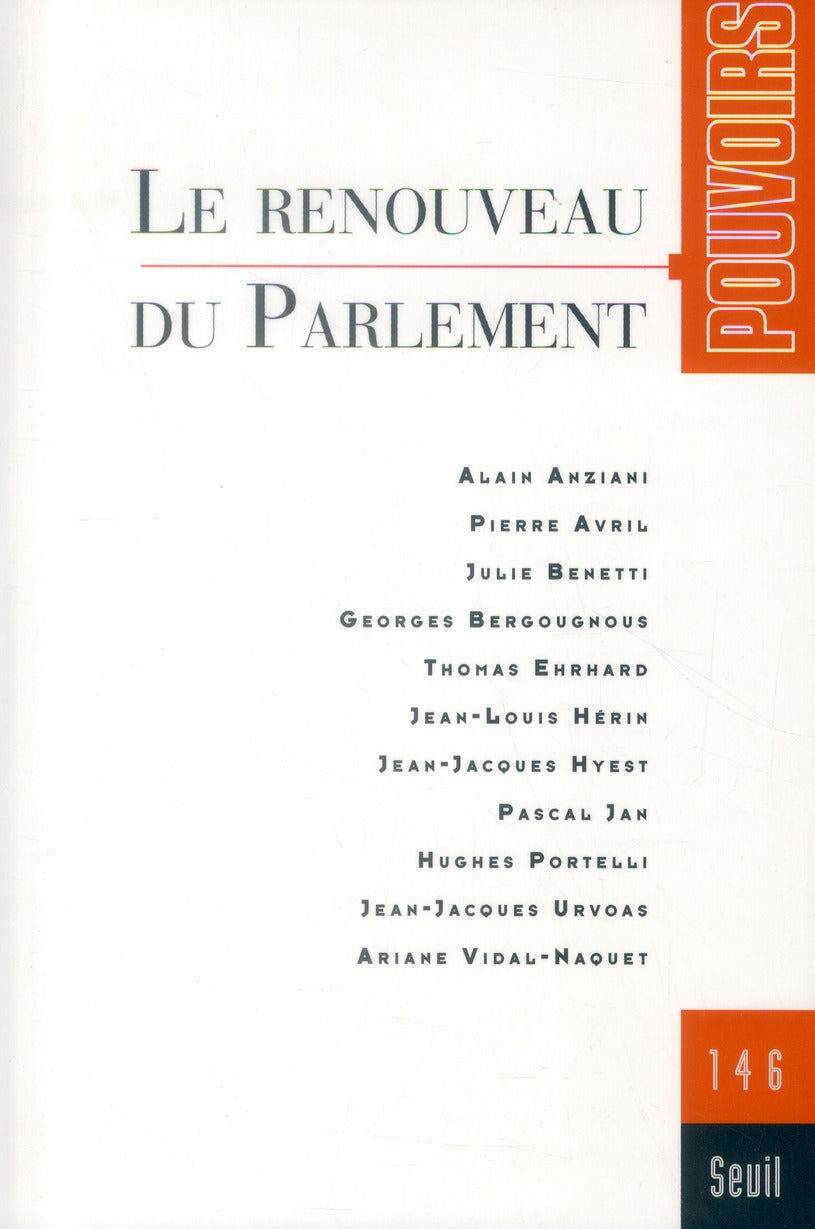 Pouvoirs n.146 : le renouveau du parlement