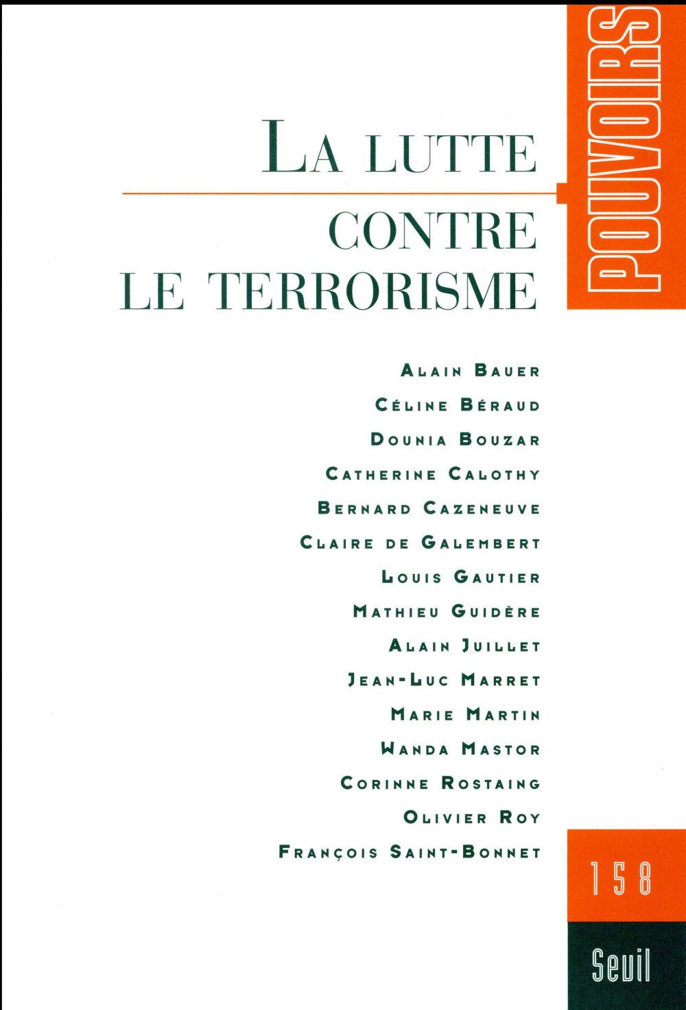 Pouvoirs n.158 : la lutte contre le terrorisme