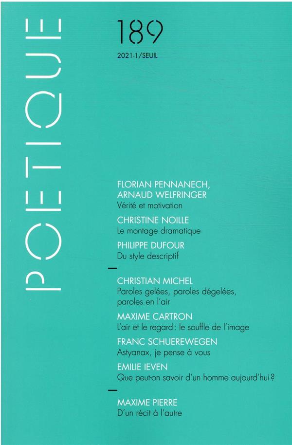Revue poétique n.189