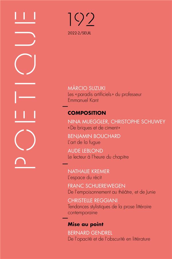 Revue poétique n.192