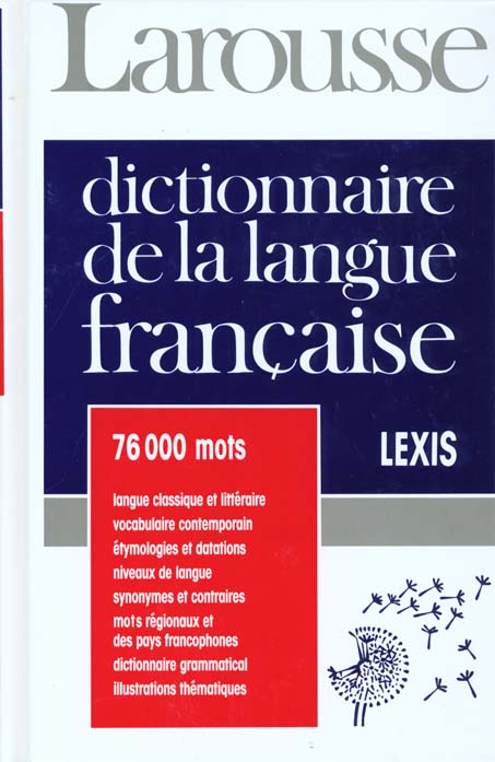 Dictionnaire de la langue francaise lexis