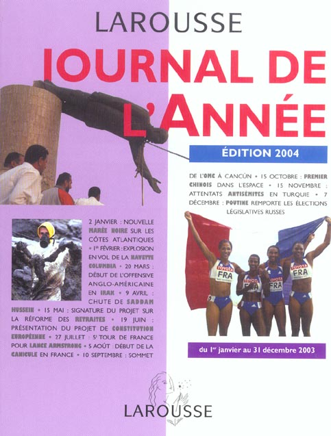 Journal de l'annee 2003 (édition 2004)