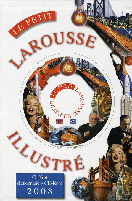 Petit Larousse illustré (édition 2008) ; coffret Noël avec cd/rom