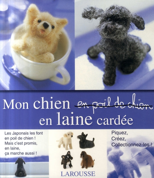 Mon chien en laine cardée