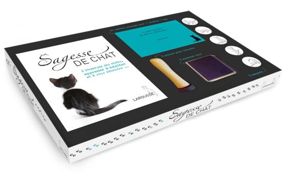 Sagesse de chats ; coffret avec tampons