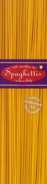 130 recettes de spaghettis made in Italy ; la boîte à idées pour vos petits dîners