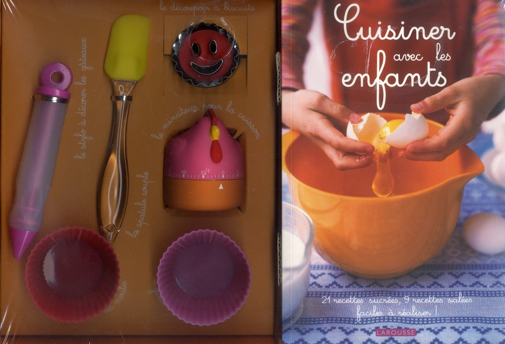 Cuisiner avec les enfants ; coffret