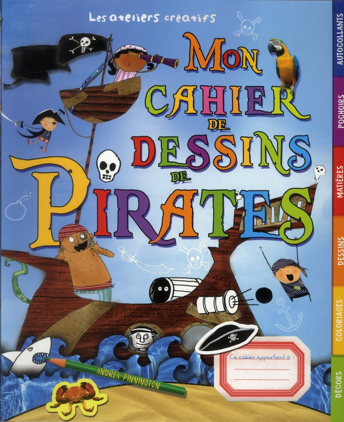 Mon cahier de dessins de pirates