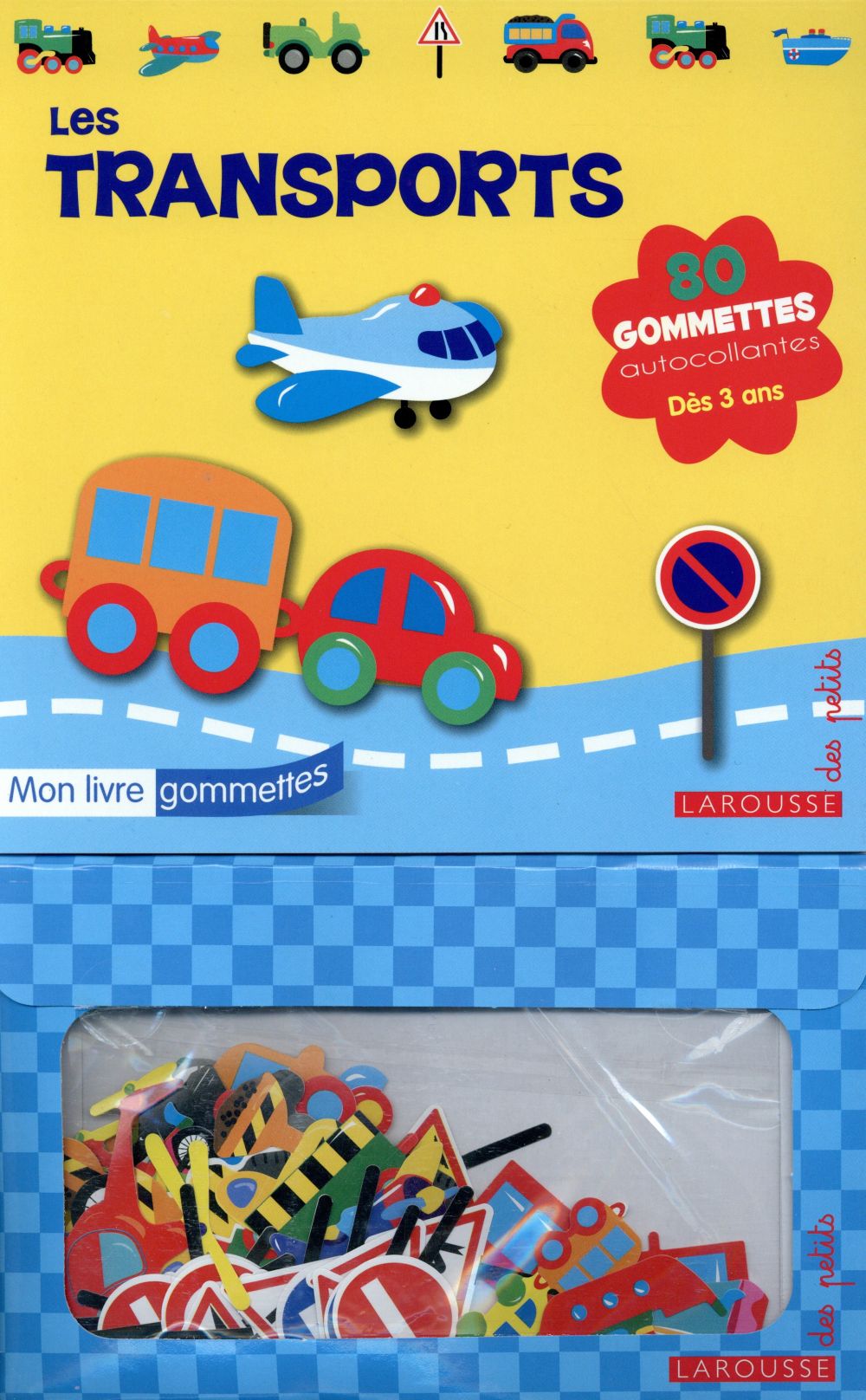 Les transports ; mon livre de gommettes