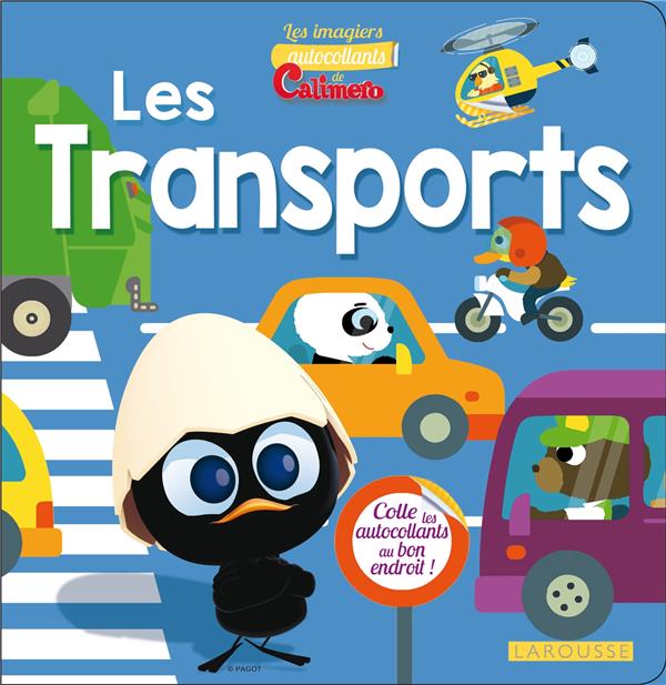 Les imagiers autocollants de Calimero ; les transports