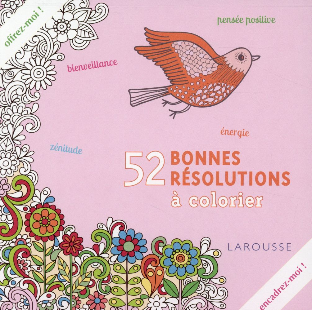 52 bonnes résolutions à colorier
