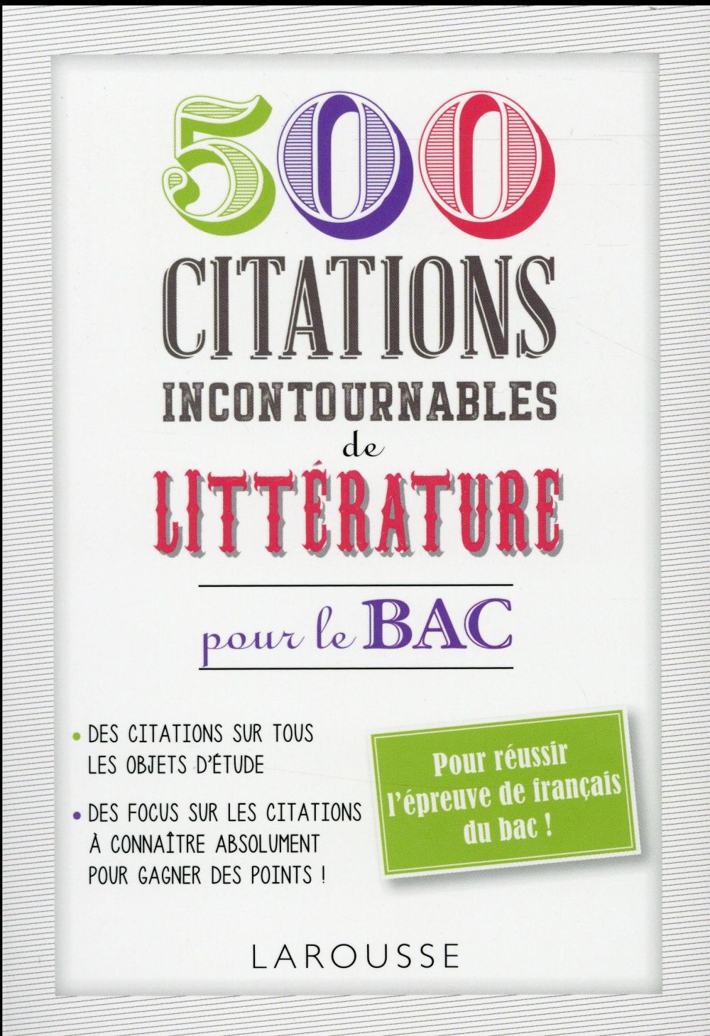 500 citations incontournables de littérature