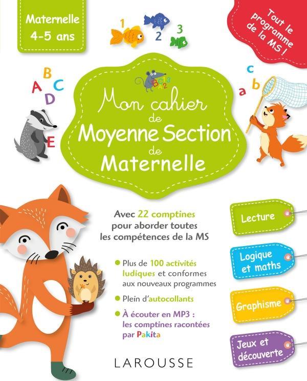 Mon cahier de moyenne section de maternelle