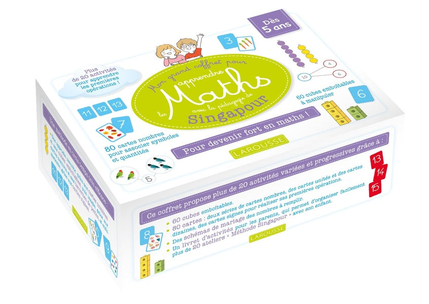 Mon grand coffret pour apprendre les maths avec la pédagogie de Singapour