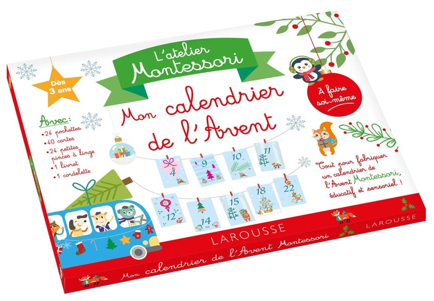 Mon atelier Montessori ; calendrier de l'avent