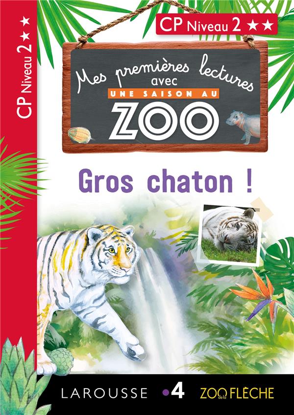 Mes premières lectures avec une saison au zoo : gros chaton