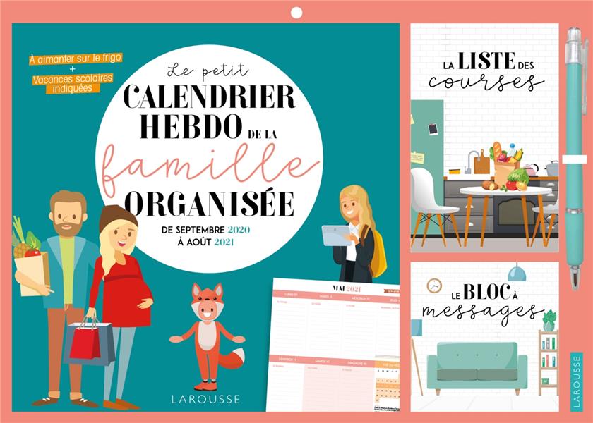 Le petit calendrier hebdo de la famille organisée (édition 2020/2021)
