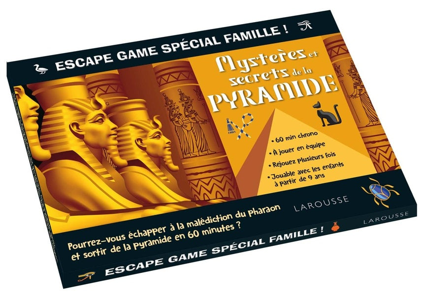 Escape game special famille ; mystères et secrets de la pyramide