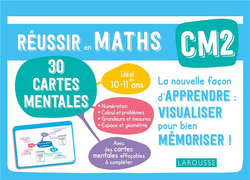 Réussir en maths ; CM2 ; 30 cartes mentales