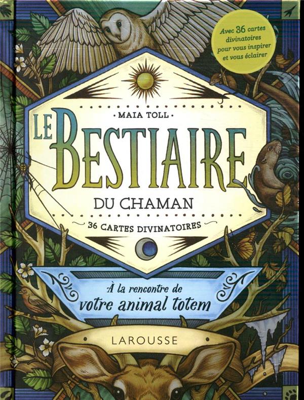 Le bestiaire du chaman ; à la rencontre de votre animal totem ; 36 cartes divinatoires