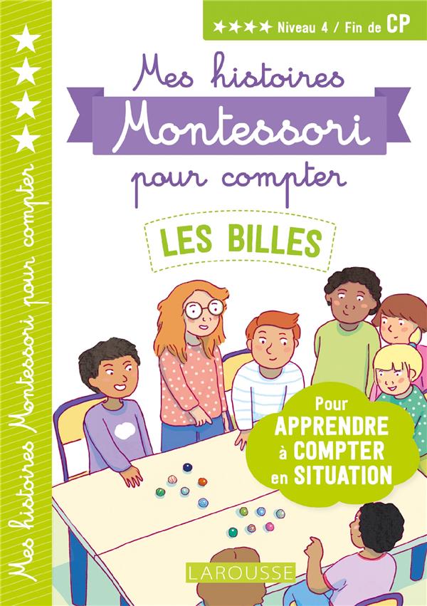 Mes histoires Montessori pour compter ; les billes