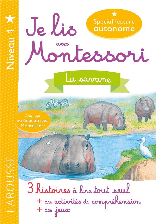 Je lis avec Montessori ; la savane