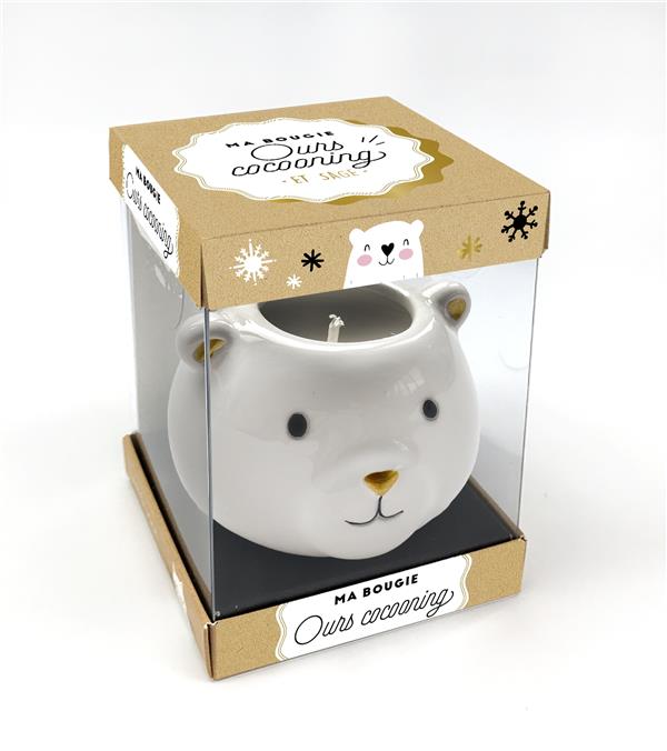 Ma bougie ours cocooning et sage