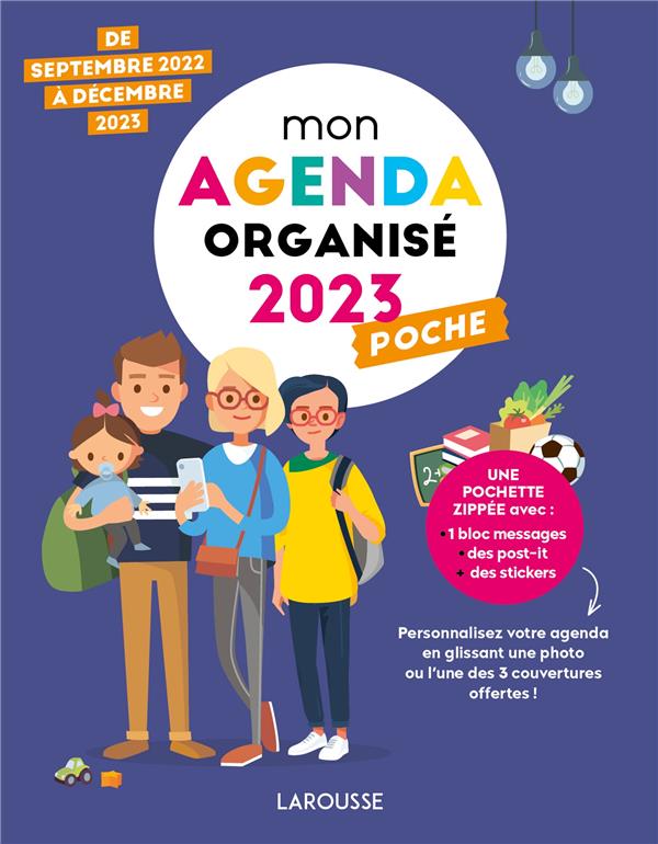 Mon agenda organisé poche : de septembre 2022 à décembre 2023