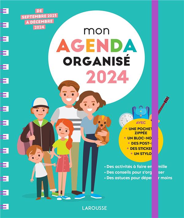 Mon agenda famille organisée (édition 2024)