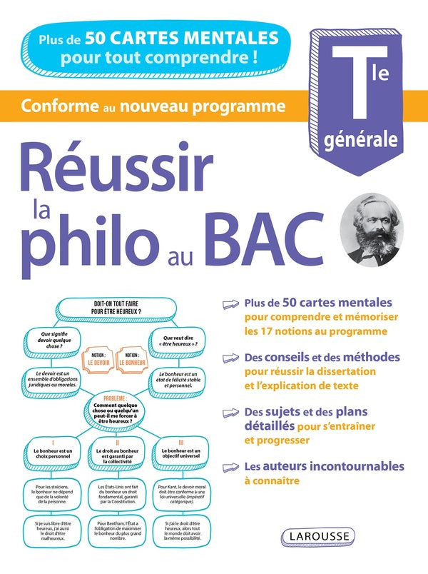 Réussir la philo au bac ; terminale générale ; plus de 50 cartes mentales pour tout comprendre !