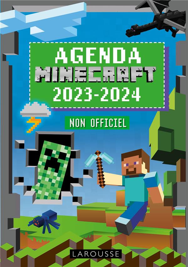 Minecraft : agenda ; non officiel (édition 2023/2024)
